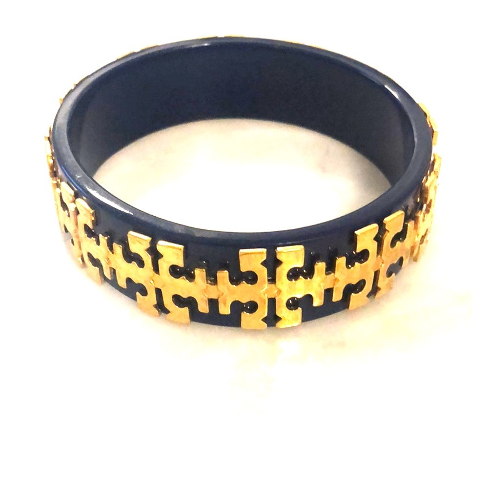 Tory Burch Navy & Gold Bangle